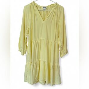 The Drop Caralynmirand Yellow Pastel V-Neck Dress